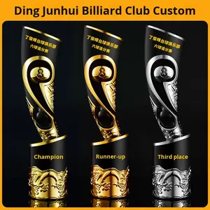 Trofeo del Club de Billar Ding <span class=keywords><strong>Junhui</strong></span>, Trofeo de Billar Personalizado, Snooker, Bola Negra Ocho-Nueve, Campeón 2025, Primer, Segundo y Tercer Lugar, Resina - Product Image 2