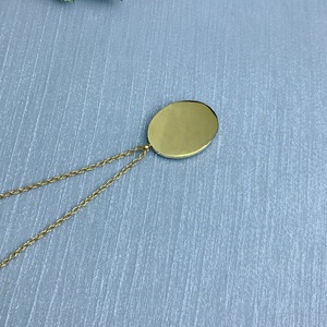 Colgante <span class=keywords><strong>de</strong></span> acero inoxidable para mujer, exquisita medalla ovalada, mopa, concha <span class=keywords><strong>de</strong></span> mar, <span class=keywords><strong>Reina</strong></span>, Avatar, joyería - Product Image 3