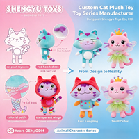 Nouvelle Peluche Anime Transfrontalière Chat Coquin, Chat à Quatre Pattes, Chat en Boîte et Maison de Poupée Fée des Fleurs
