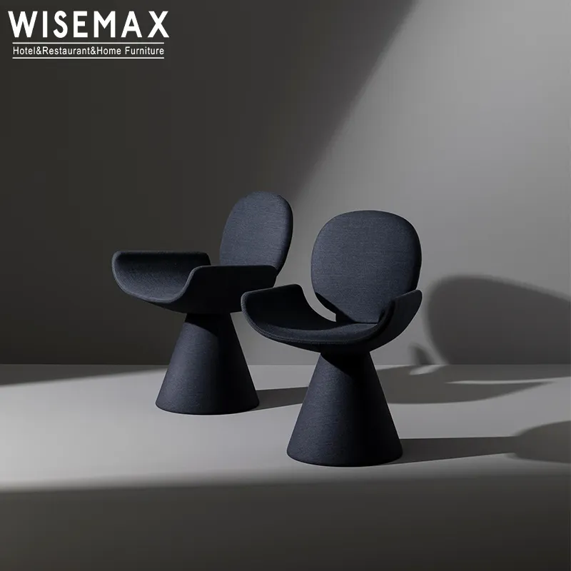 WISEMAX мебель современная ресторанная мебель бархатная ткань обеденный стул комплект с круглой спинкой подлокотник обеденные стулья для отеля