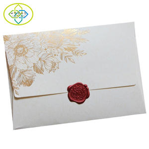 Invitación de boda personalizada Sobres de papel de aluminio Tarjeta de ventana Carta de invitación de exposición para regalos - Product Image 1