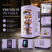 Distributeur automatique de bouquets 24h/24 et 7j/7, distributeur automatique de fleurs réfrigéré intelligent en libre-service, distributeur automatique de fleurs