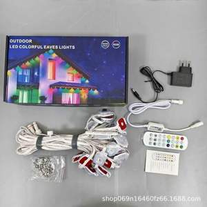 Outdoor LED Colorful Eaves Lights RGB Warm Cold Remote <b>Control</b> Water Resistant IP65 AC 220V Wall Mount - Product Image 1