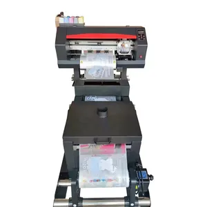 hot sale Brand New A3 PET Film DTF Printer 30cm 60cm Digital DTF for T-shirt With two xp600 print head powder shaker printer