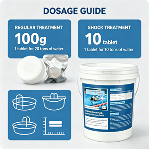 Comprimés de dioxyde de <span class=keywords><strong>chlore</strong></span> 100g pour le traitement de l'eau des piscines, comprimés effervescents désinfectants ClO2, vente en gros fabricant - Product Image 4