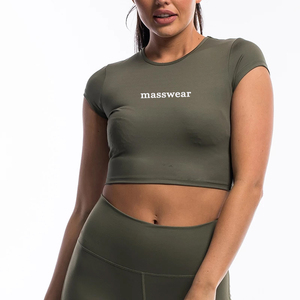 Super Qualità Workout Crea Top <span class=keywords><strong>Estetica</strong></span> Fit Gym T delle Donne Della Camicia - Product Image 1