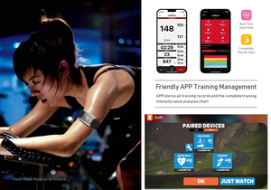 Nouveau moniteur d'impulsion de fréquence cardiaque brassard détection de montre intelligente ANT + BLE 5.0 surveillance <span class=keywords><strong>HR</strong></span> pour iPhone Android Wahoo - Product Image 2