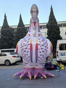 <span class=keywords><strong>Gallo</strong></span> inflable colorido <span class=keywords><strong>gigante</strong></span> con dibujos animados de pollo, iluminación inflable para publicidad de eventos de desfile del orgullo - Product Image 3