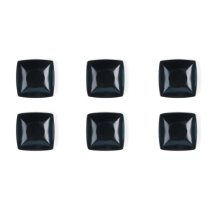 Assiettes à soupe Excelsa Eclipse 17,5 cm noires, lot de 6, assiettes à soupe en céramique noire - Product Image 3