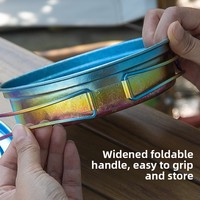 Ensemble de cuisine en titane pur, ultraléger 280g, pot de qualité alimentaire 1200ml, assiette 400ml, camping, pique-nique, cuisine en plein air, logo personnalisé