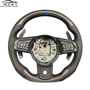 Volant de voiture en fibre de carbone véritable Ever-Carbon Racing ECR Hotsell, <span class=keywords><strong>prix</strong></span> d'usine, pour <span class=keywords><strong>JAGUAR</strong></span> XF F-<span class=keywords><strong>Type</strong></span> F-Pace <span class=keywords><strong>E</strong></span> Pace - Product Image 2