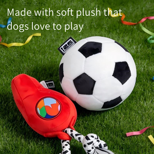 Jouet pour animaux de compagnie officiel de la Coupe du monde <span class=keywords><strong>FIFA</strong></span>, jouet de football multi-texturé, jouet en peluche avec sifflet, jouet à mâcher pour chien, jouet en latex durable pour chien - Product Image 5