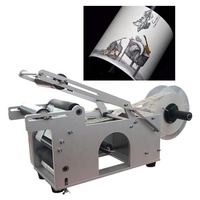 Machine d'étiquetage de bouteilles rondes semi-automatique de bureau, haute précision, stable, durable, de qualité industrielle, applicateur d'étiquettes