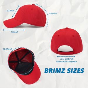 Gorra de béisbol deportiva impermeable roja con logotipo personalizado de alta calidad, gorra deportiva de tela de secado rápido de 7 paneles personalizada - Product Image 3