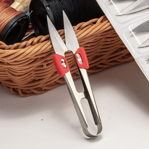 Lu Ban's Work Yarn <b>Scissors</b> Stainless Steel U-Shaped Thread Cutter For <b>Sewing</b> And Fishing Line Trimming - Product Image 1