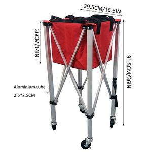 Прочный настраиваемый спортивный набор, переносная складная корзина для тенниса, бейсбола и софтбола, тренировка, многофункциональная - Product Image 6