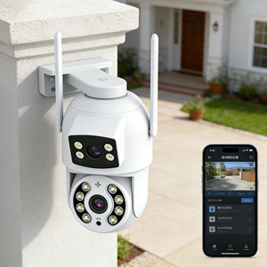 Caméra de sécurité 2026 4K 8MP avec zoom optique 8x, extérieure, Wi-Fi, sans fil, suivi automatique, application vidéo - Product Image 3