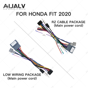 AIJIA Fábrica Buen Precio Marco de coche Arnés de cables para HONDA FIT 2020 Cableado Power Android Mp5 Player Panel Radio Cable de alimentación principal - Product Image 2