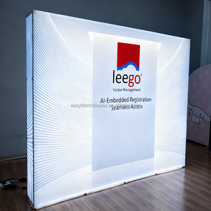 <span class=keywords><strong>3x3</strong></span> vải Pop Up hiển thị Backdrop đứng với LED thương mại hiển thị hiển thị pop-up Banner hiển thị Backdrop - Product Image 1