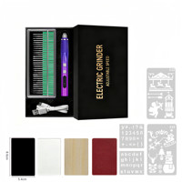 Kit d'outils rotatifs sans fil personnalisable OEM/ODM, stylo de gravure électrique, mini-meuleuse légère, silencieuse, industrielle, multi-usages