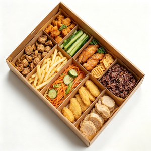 Caja <span class=keywords><strong>de</strong></span> Charcutería al por Mayor, Empaque <span class=keywords><strong>de</strong></span> Papel Personalizado con Ventana para Picnic Familiar, Catering, Fiestas y Platos Compartidos - Product Image 3