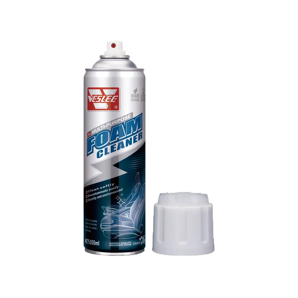 Detergente in schiuma di vendita caldo per auto e casa spray per la pulizia dell'auto da 650ml detergente multiuso in schiuma per aerosol