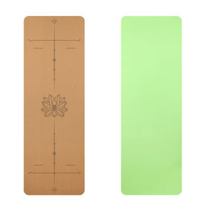 SANFAN Cork <span class=keywords><strong>Yoga</strong></span> Mat Línea postural personalizable Eco Friendly Cork TPE <span class=keywords><strong>Yoga</strong></span> Mats - Product Image 1