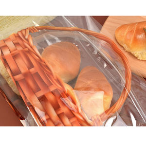 Resealable Stand up <b>Zipper</b> clear <b>Plastic</b> Bread Packaging <b>Bags</b> - Product Image 5