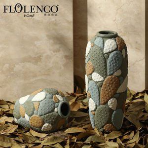 <span class=keywords><strong>Vaso</strong></span> in Ceramica Colorata con Motivo di <span class=keywords><strong>Cactus</strong></span> Dipinto a Mano, Design Creativo Flolenco <span class=keywords><strong>per</strong></span> Decorazione di Soggiorno, Camera da Letto e Tavolo da Pranzo - Product Image 1