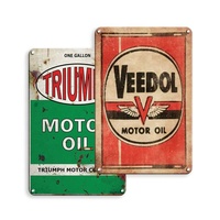 Offre Spéciale : Affiche Métal Vintage 30x40cm, Plaque Émaillée Rétro, Décoration Murale pour Garage et Service Automobile