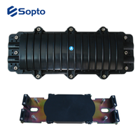 Horizontal Fiber Closure 12/24/48/72/96/144/288 Cores FTTH 2 in 2 Out Splice Enclosures Equipment