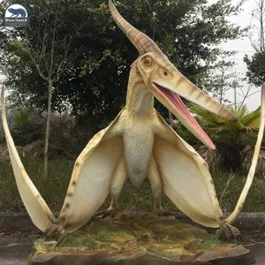 Amusement Park Life Size Realistic Robotic Excellent Quality Animatronic Dinosaurs Quetzalcoatlus Model