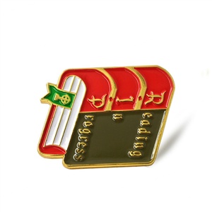 Material escolar creativo: Etiquetas de identificación personalizadas, insignias metálicas de anime, broches para club de lectura, juego de pines de esmalte duro - Product Image 4