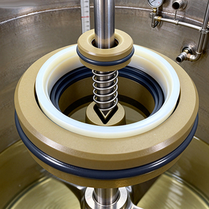 Con dấu dầu PTFE kháng hóa chất, con dấu trục khuấy lò phản ứng, con dấu quay bằng chứng kiềm axit cho thiết bị trộn - Product Image 4