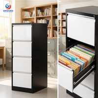 Armoire à classeurs verticale en acier sur mesure, mobilier de bureau durable pour l'archivage des dossiers et des documents professionnels