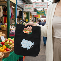Sac isotherme de déjeuner portable, écologique, durable, élégant, en aluminium noir, imperméable, avec personnalisation OEM/ODM