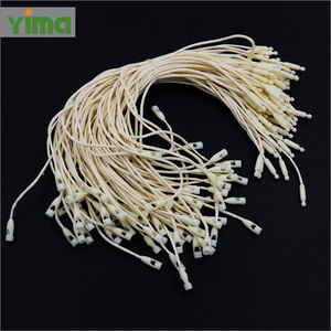 厂家热卖棕色麻绳子弹头方头库存密封标签挂吊绳服装塑料 - Product Image 6