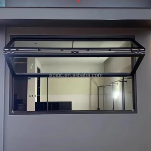 Fenêtres verticales repliables de haute qualité en aluminium verre trempé sécurité fenêtre pliante gril Double rabat fenêtre pliante - Product Image 1