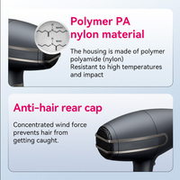Sèche-cheveux électrique compact FirePhoenix F3 MAX PRO 3000W pour usage hôtelier et domestique, haute puissance, qualité salon