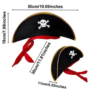Cappello Luminoso a Forma di Teschio <span class=keywords><strong>Pirata</strong></span> con Ossa Incrociate, Luce LED, Accessorio per Costume di Halloween, Oggetto di Scena per Feste di Carnevale per Adulti - Product Image 5