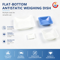 Venta Directa de Fábrica: Platos de Pesaje Antiestáticos de PS con Fondo Plano, Desechables y Esterilizables para Uso en Laboratorio