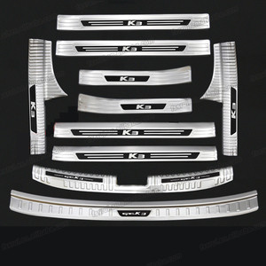 La puerta de coche ventana protector de la cubierta del maletero umbral tablero de decoración para <span class=keywords><strong>kia</strong></span> k3 <span class=keywords><strong>cerato</strong></span> 2019, 2020, 2021, 2022 accesorios de auto kit - Product Image 4