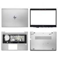 HK-HHT Coque Inférieure d'Ordinateur Portable pour HP EliteBook 840 G5 G6, Coque Arrière de l'Écran LCD en Argent