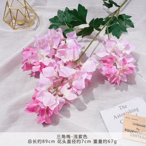 Bougainvillier en soie artificielle de qualité supérieure <span class=keywords><strong>jaune</strong></span> bleu rose 89cm tige fausse fleur de prunier bougainvillier pour décor d'anniversaire d'événement - Product Image 6