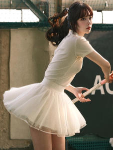 New Style <span class=keywords><strong>2</strong></span> Stück Damen Tennis Rock Set Schnellt rocknen Fitness Tennis Kleid Fitness Yoga Tennis Rock Set - Product Image 4