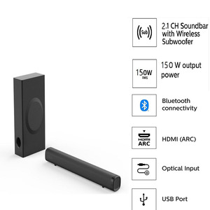 Vofull-Barra <span class=keywords><strong>de</strong></span> sonido 2,1 para cine en casa, sistema inalámbrico con Subwoofer para TV - Product Image 5