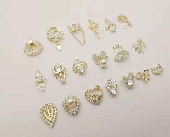 Nail jewelry manufacturers supply alloy zircon diamond delicate nail art decorations