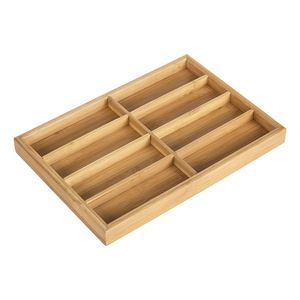 Wholesale Single-Tier Eyewear Display Tray Wooden <b>Tabletop</b> Organizer with 8 Compartments Sunglasses <b>Storage</b> Rack - Product Image 2