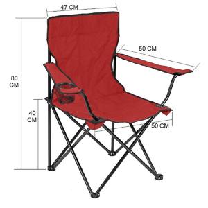 Silla Plegable Portátil de Acero para Exteriores con Reposabrazos, Precio de Fábrica - Product Image 6