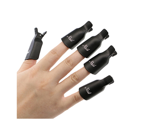 10 clips de plástico <span class=keywords><strong>para</strong></span> tapas de esmalte de <span class=keywords><strong>uñas</strong></span>, <span class=keywords><strong>para</strong></span> manicura, acrílico, removedor de gel, NAT005 - Product Image 3